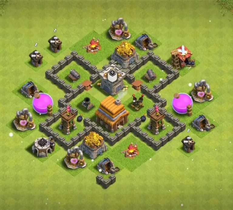 Best Town hall 4 Anti everything Base 2023 | th4 base in coc