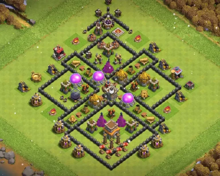 Best Town hall 8 Trophy and Hybrid Base 2023 | th8 base