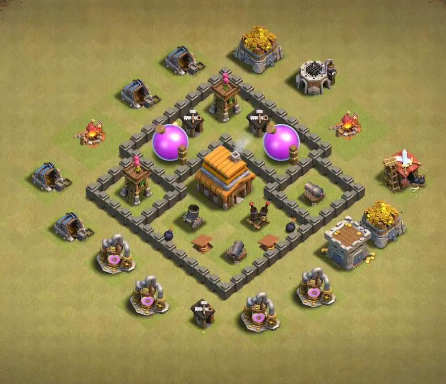 Best-war-base-townhall-4-base-link