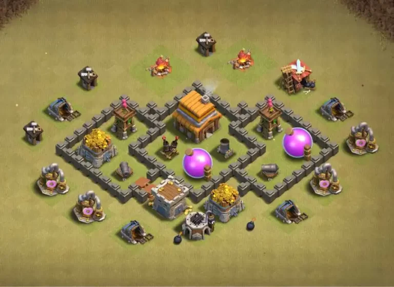 Best Town hall 4 war Base link 2023 | th4 base link in coc
