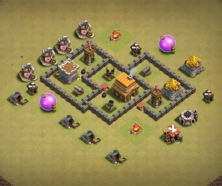 Best-war-base-townhall-4-base-link