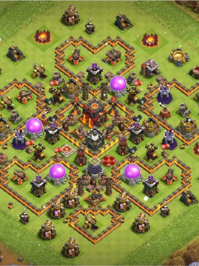 Best HYBRID base for townhall 10 in clash of clans