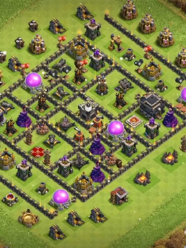 Best HYBRID base for townhall 9 in clash of clans