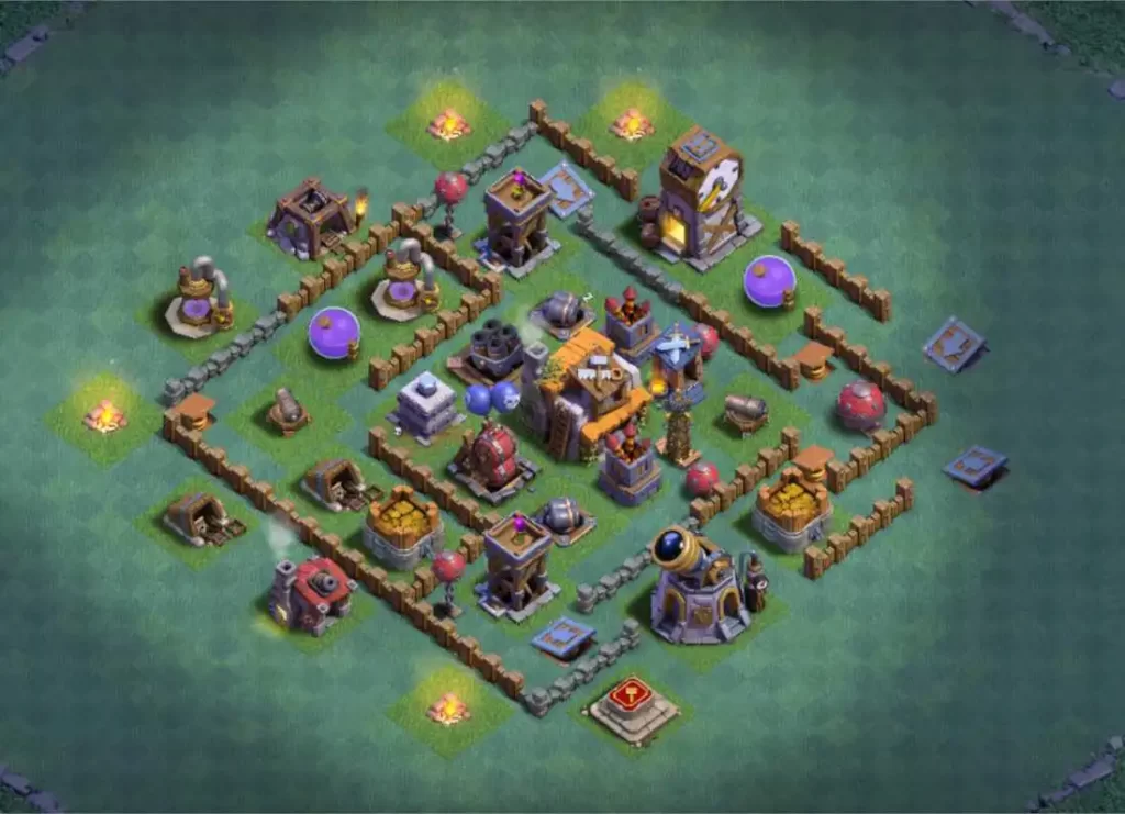 best base for builder hall 5 in clash of clans