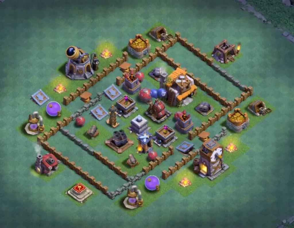 best base for builder hall 5 in clash of clans