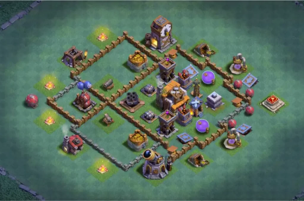 best base for builder hall 5 in clash of clans