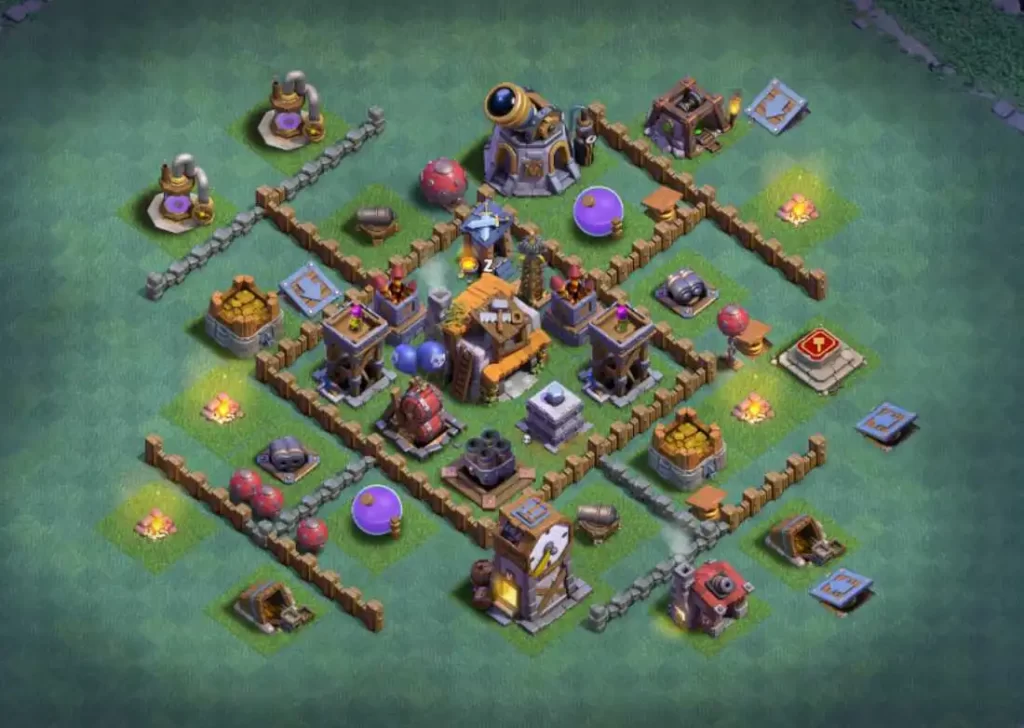 best base for builder hall 5 in clash of clans