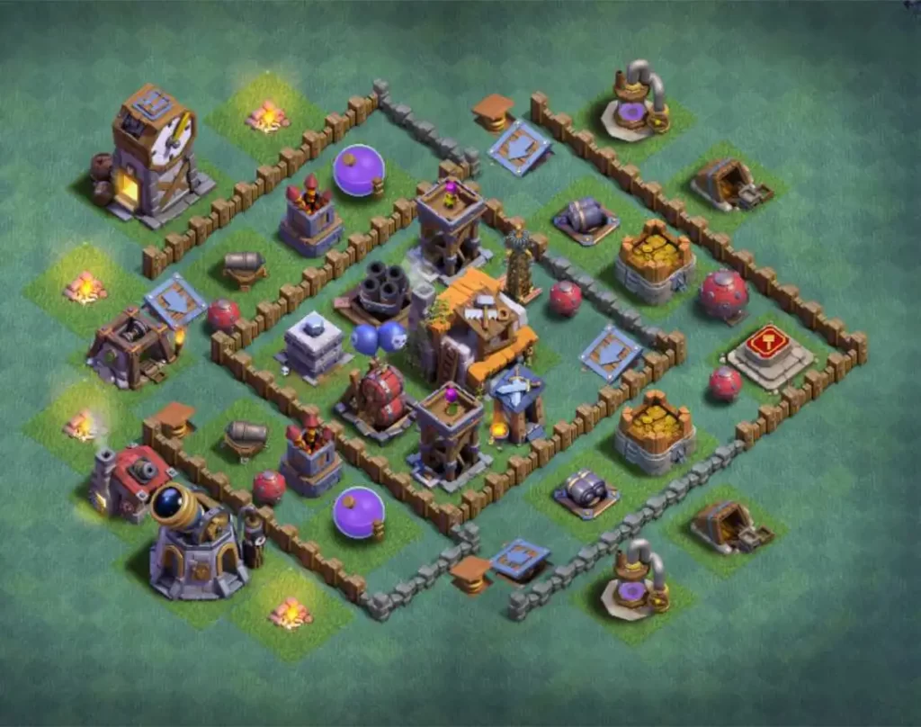 best base for builder hall 5 in clash of clans