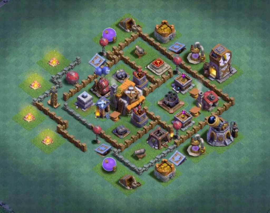 best base for builder hall 5 in clash of clans