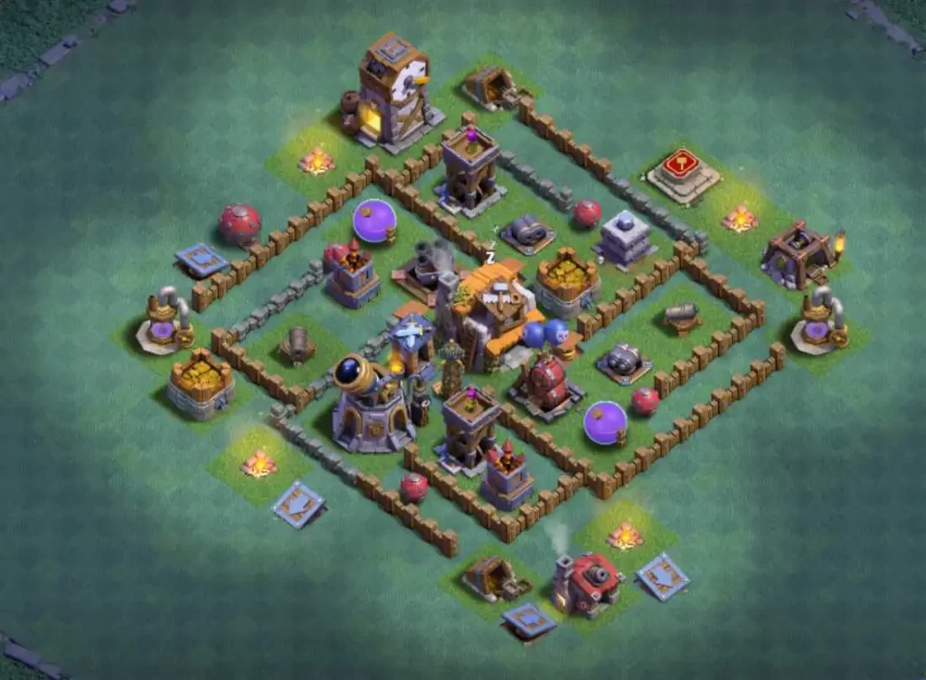 best base for builder hall 5 in clash of clans