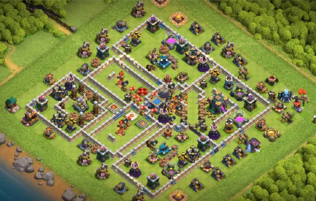 best hybrid base for townhall 14 in clash of clans