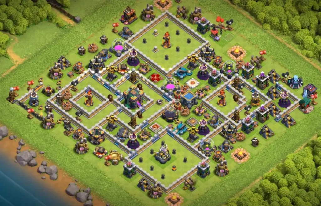 best hybrid base for townhall 14 in clash of clans