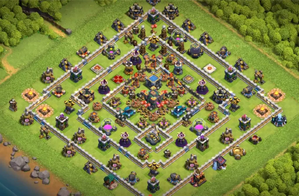 best hybrid base for townhall 14 in clash of clans