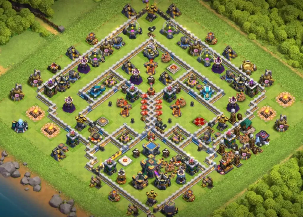 best trophy base for townhall 14 in clash of clans