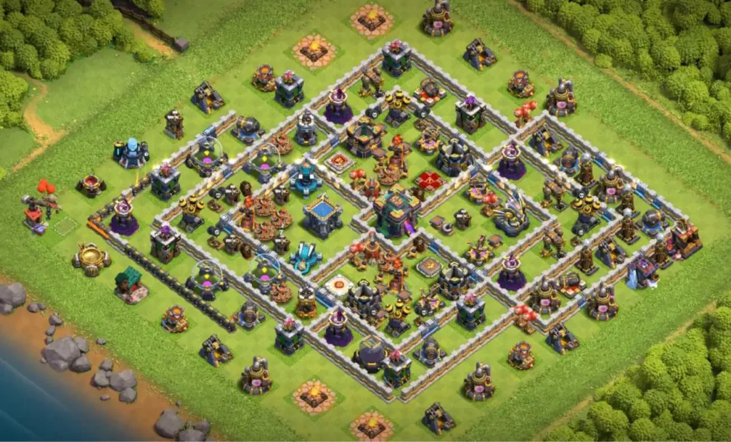 best trophy base for townhall 14 in clash of clans