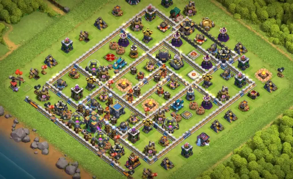 best trophy base for townhall 14 in clash of clans