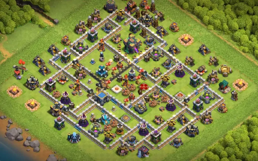 best trophy base for townhall 14 in clash of clans