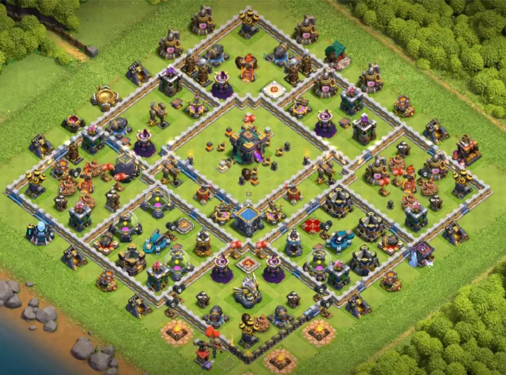 best trophy base for townhall 14 in clash of clans