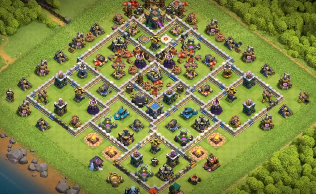 best trophy base for townhall 14 in clash of clans