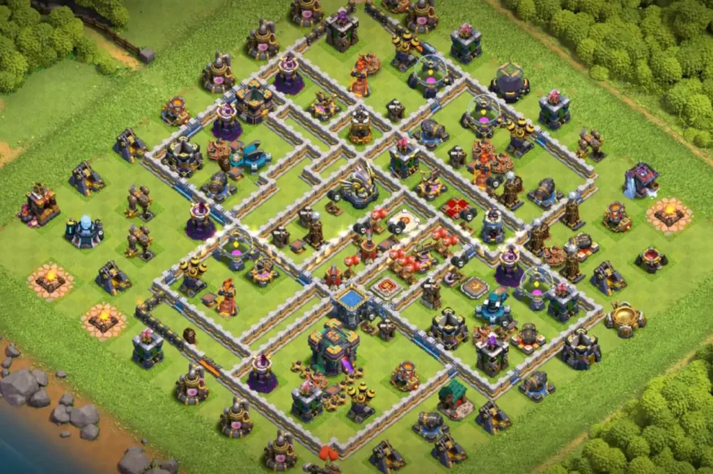 best trophy base for townhall 14 in clash of clans