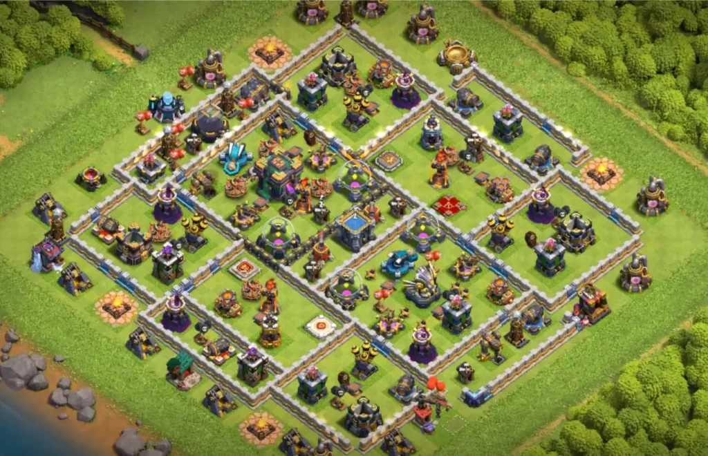 best trophy base for townhall 14 in clash of clans