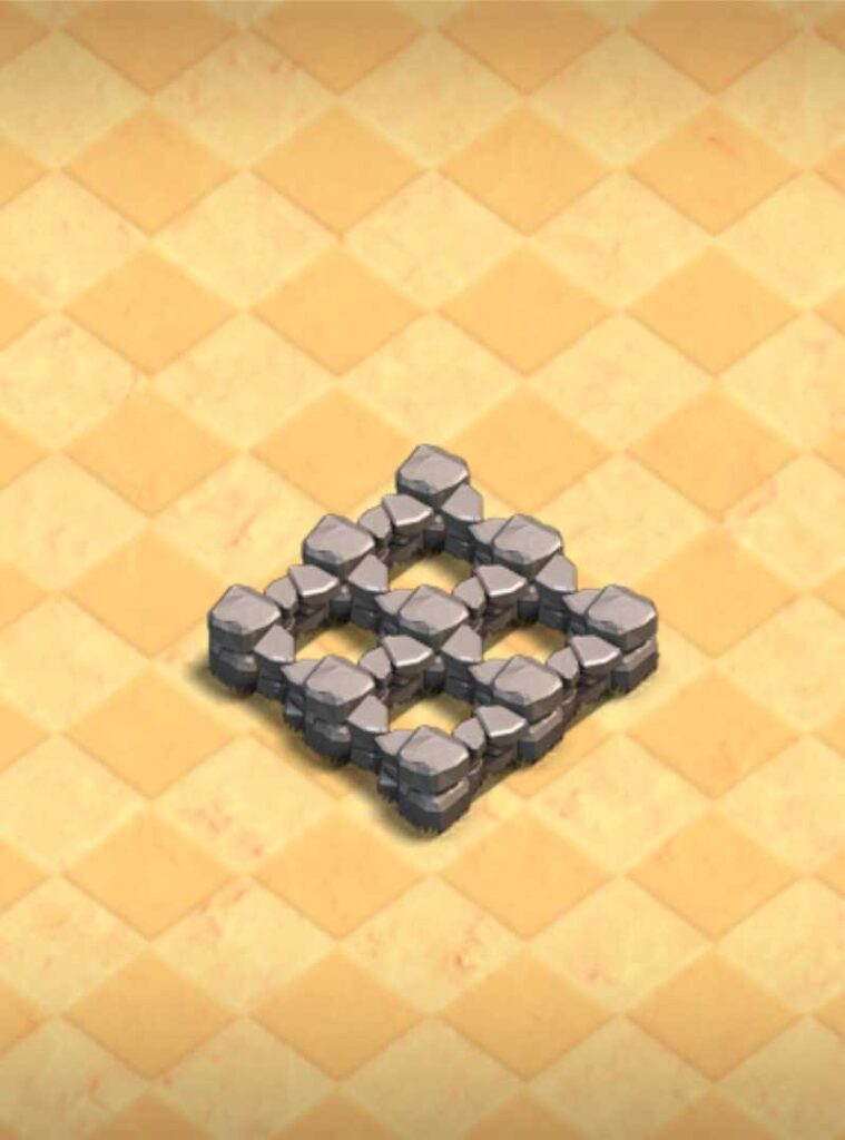 Level 2 Walls in clash of clans