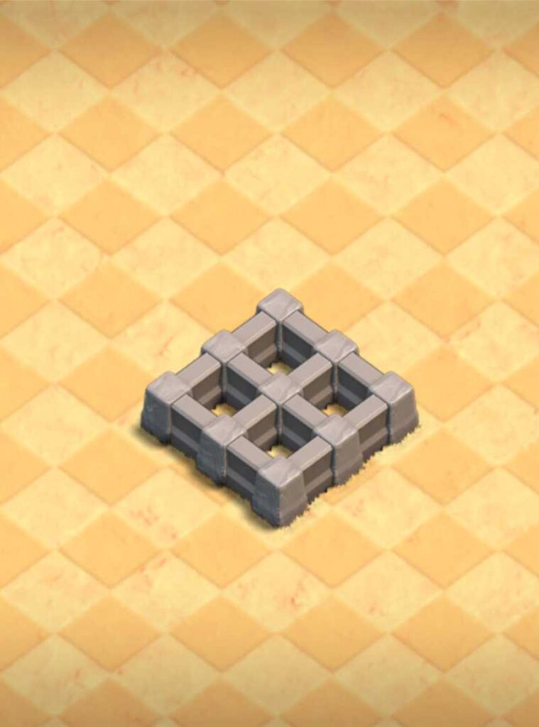 Level 3 Walls in clash of clans